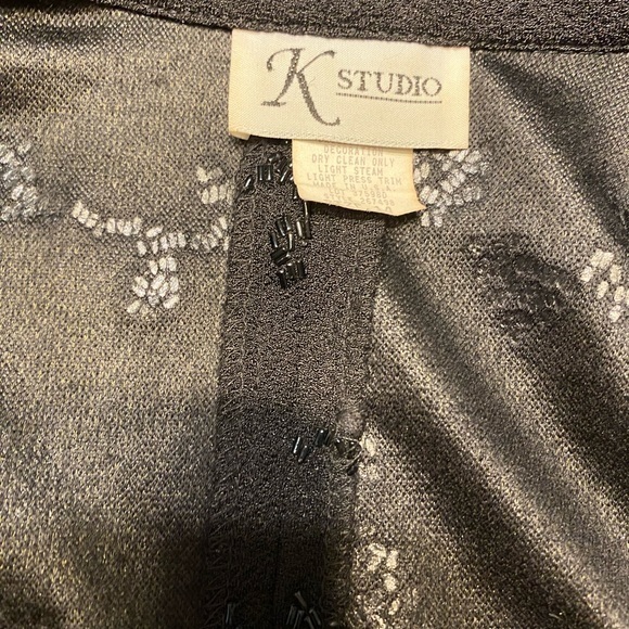 K Studio beaded jacket. Size 14. Vintage, made in USA - Picture 9 of 12